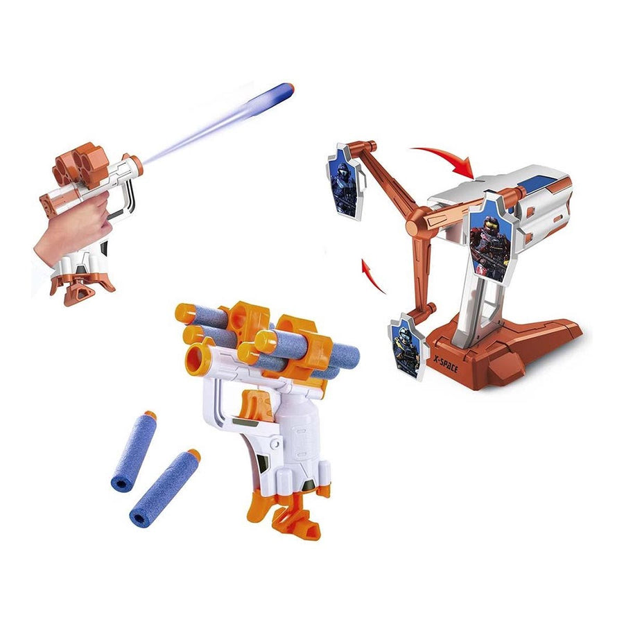 Ariko Schietspel Molen | Shooting Game | Target Shooting | Schietspel | Schietspel met draaiende targets | Nerf Pistool | NerfBlaster | Drinkspel | Schietspel voor Kinderen en Volwassenen | Inclusief batterijen