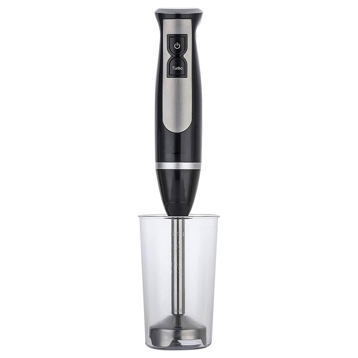 Ariko Turbo Staafmixer 600W - Zwart - Inclusief Meng en Meetreservoir - RVS Mes - 2 Snelheden - Eenvoudig te reinigen