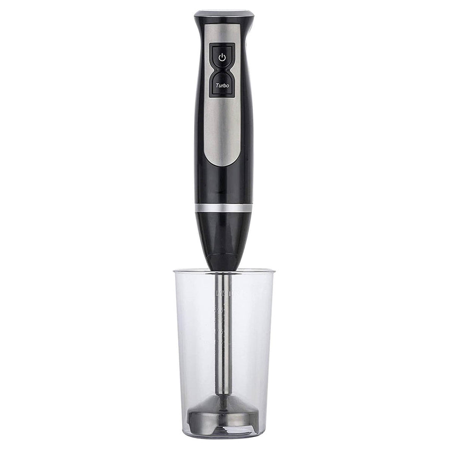 <tc>Ariko</tc> Turbo Hand Blender 600W - Black - including mixing and measuring reservoir - stainless steel blade - 2 speeds - easy to clean