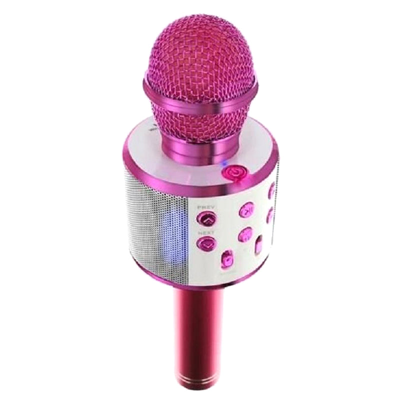Draadloze Karaoke Microfoon met Speaker en Bluetooth - Roze