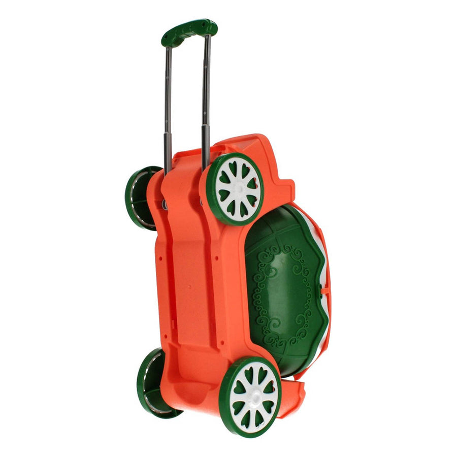 Ariko Speelgoed trolley Keuken 47 delig - Kookpannen, kruiden, servies, wasbak en nog veel meer - handige meeneem koffer met wieltjes