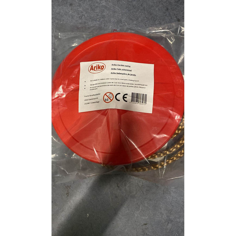 Ariko Tuinschommel voor Kinderen - Rond - Schotelschommel - Kunststof - Rood