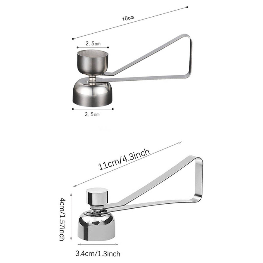 Ariko Eierschaal Kraker - Egg Cracker - Ei Opener - Ei zeef - Eierschaal Snijder - 2 in 1 - RVS