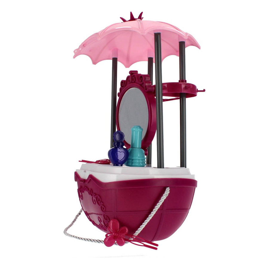 Ariko Speelgoed Koffer Schoonheid salon 30 delig - Fohn, spiegel, make-up, parfum en nog veel meer - handige meeneem koffer