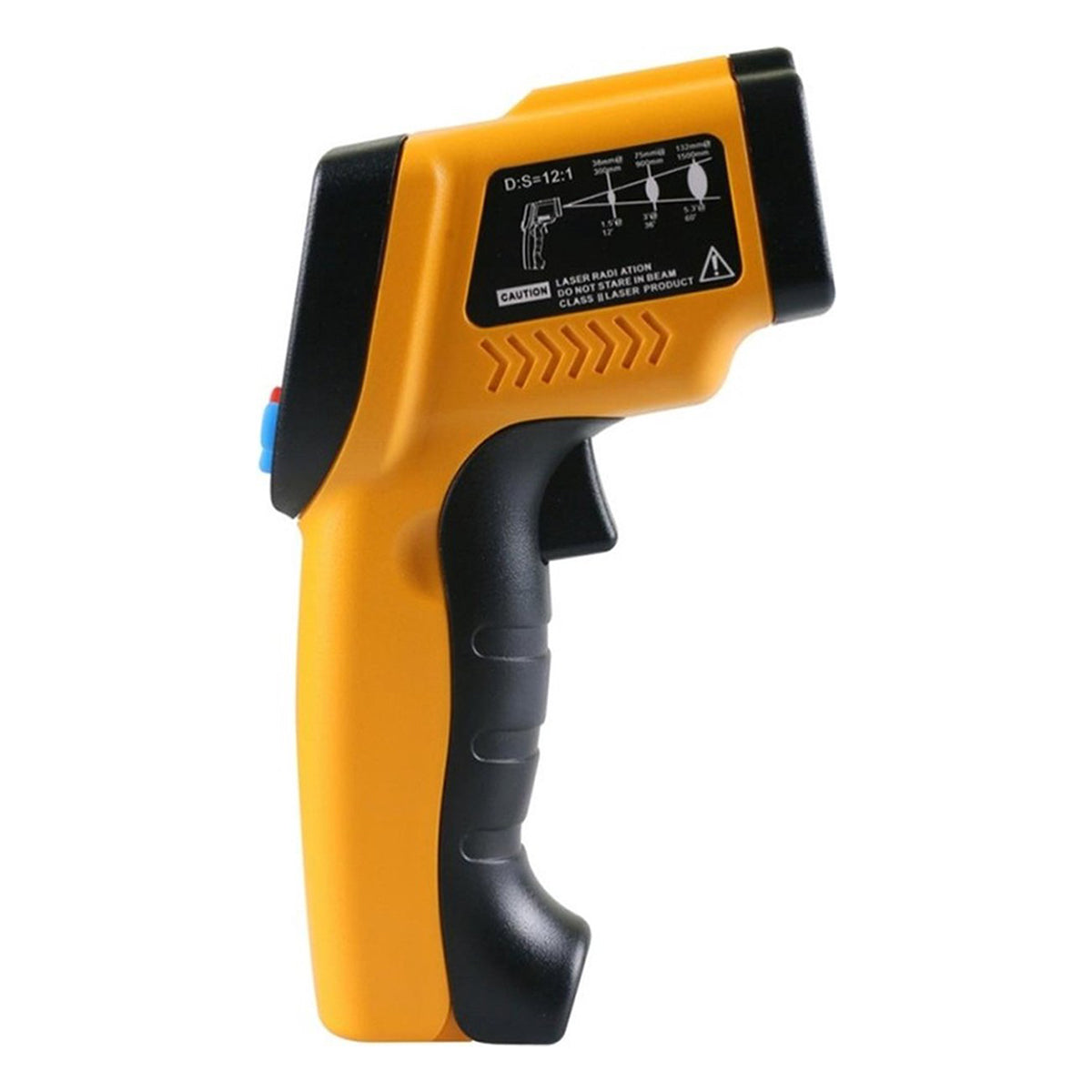 <tc>Ariko</tc>  Thermomètre laser infrarouge - Thermomètre de surface - Sans contact - Pointeur laser - Écran LCD Blacklight - Piles incluses - Orange - jusqu'à 550º