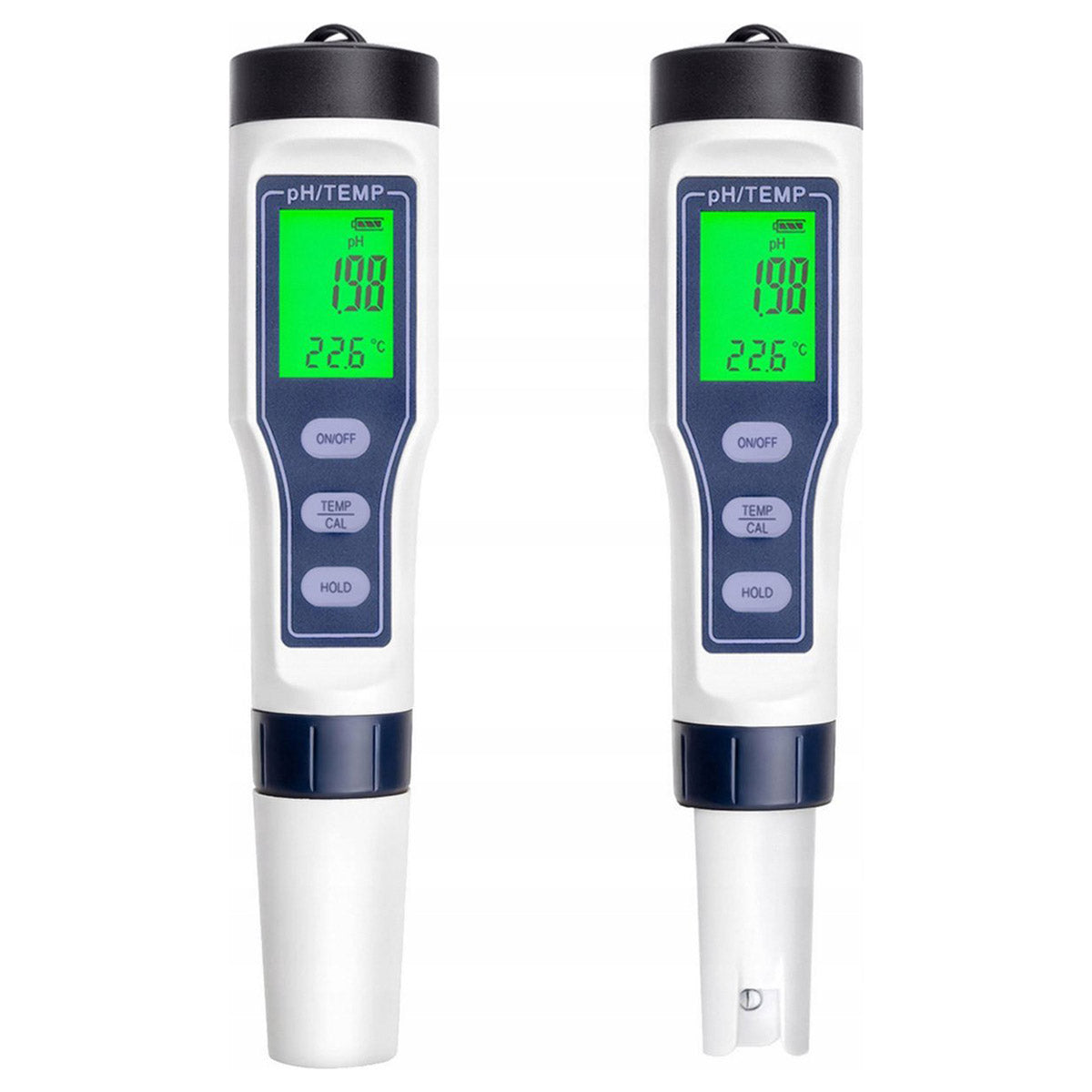Ariko Digitales PH-Meter - Thermometer - Wassertester - Wasserdicht - Inkl. Batterien