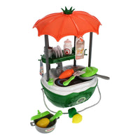 Thumbnail for <tc>Ariko</tc> Toy trolley Kitchen 47 pieces - Cooking pots, spices, crockery, sink and much more - handy take-along suitcase with wheels