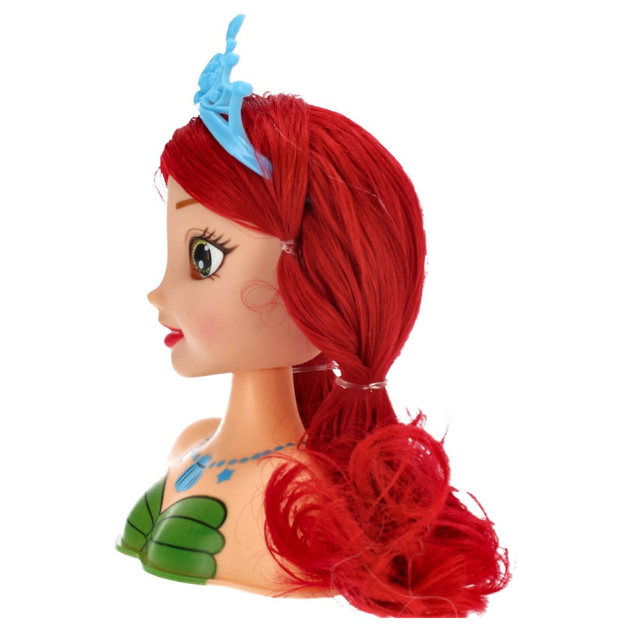 <tc>Ariko</tc> Frisierkopf - Frisierkopf - Rotes Haar - 11 Teile - mit Krone und Spiegel