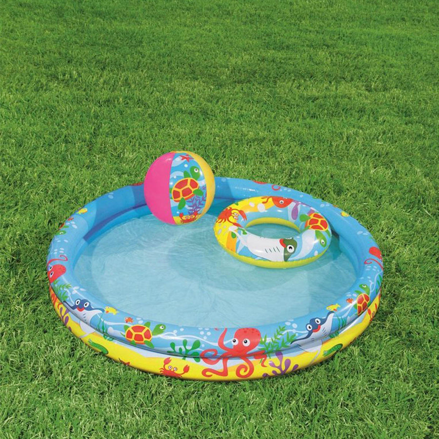 Opblaasbaar Zwembad inclusief accessoires - 122 x 20 cm - Ariko