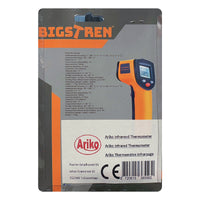 Thumbnail for <tc>Ariko</tc>  Infrared Laser Thermometer - Surface thermometer - Non-contact - Laser pointer - Blacklight LCD Screen - Incl Batteries - Orange - up to 380º