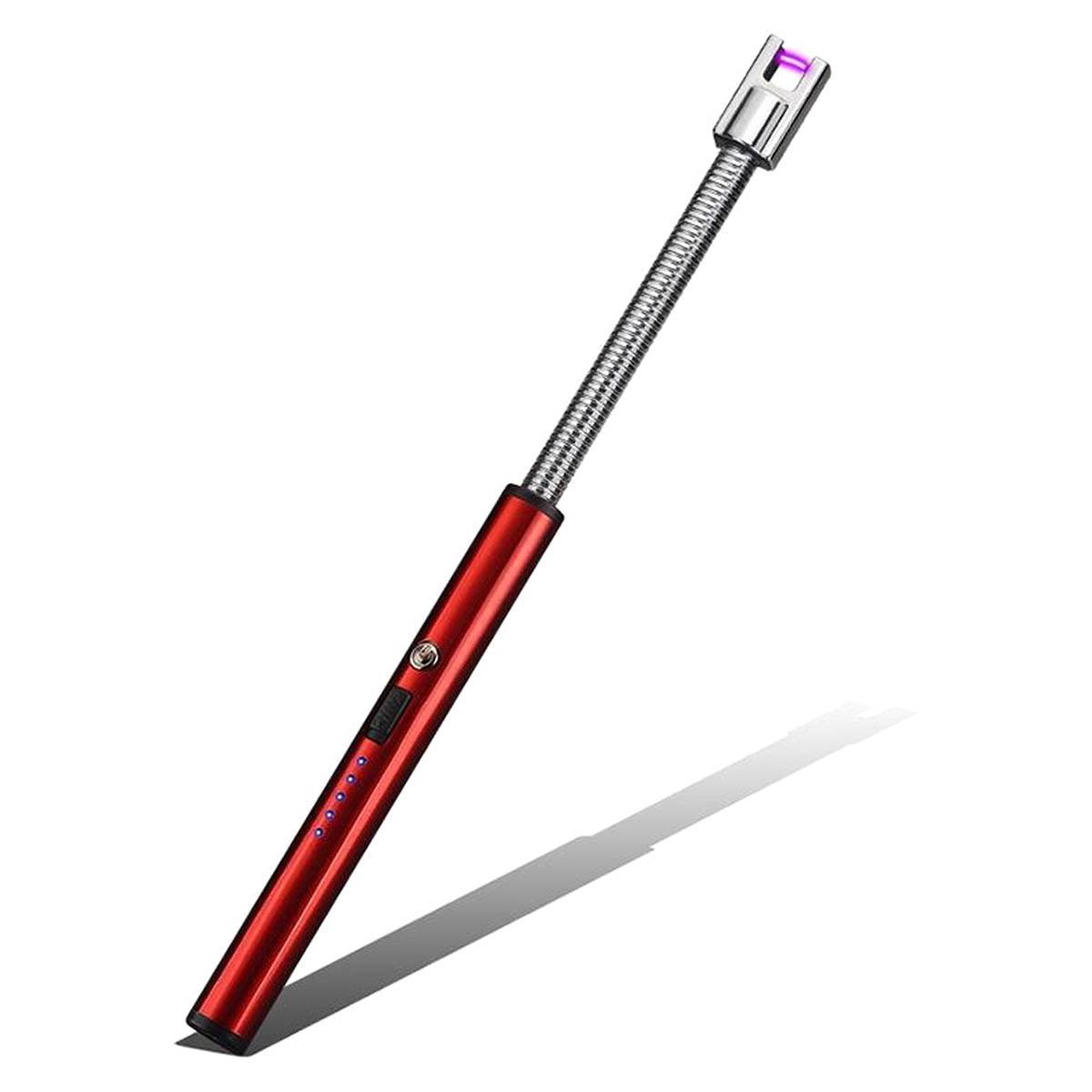 BBQ Aansteker oplaadbaar met usb kabel - Elektrische Keuken Aansteker - Flexibele Aansteker - Rood - Ariko