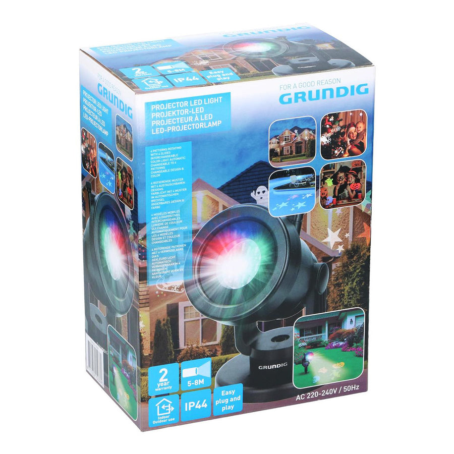 Projectorlamp - LED - 24 figuren - Kerst en Halloween - Binnen en Buiten - Ariko