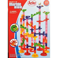 Thumbnail for Ariko Circuit à billes XXL | 105 pièces | incl 30 billes | 12 éléments différents | casse-tête | montagnes russes | Hippodrome de marbre | Spirale