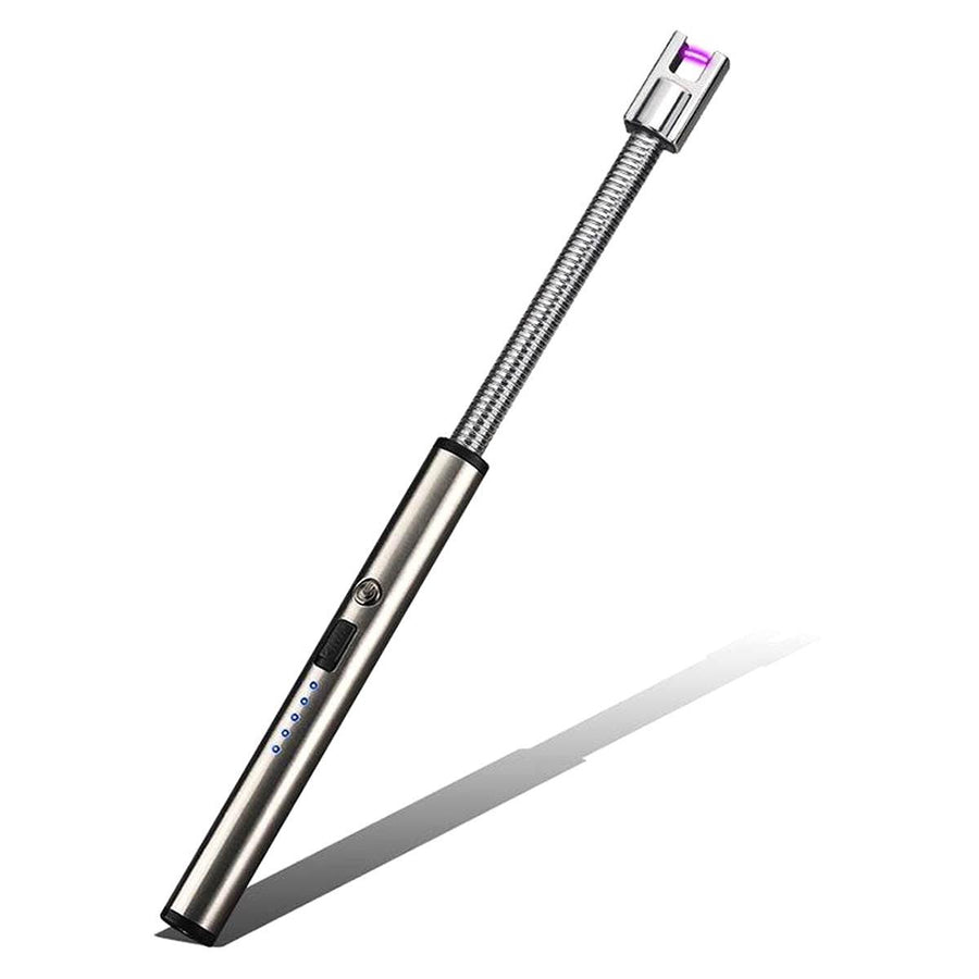 BBQ Aansteker oplaadbaar met usb kabel - Elektrische Keuken Aansteker - Flexibele Aansteker - Zilver - Ariko