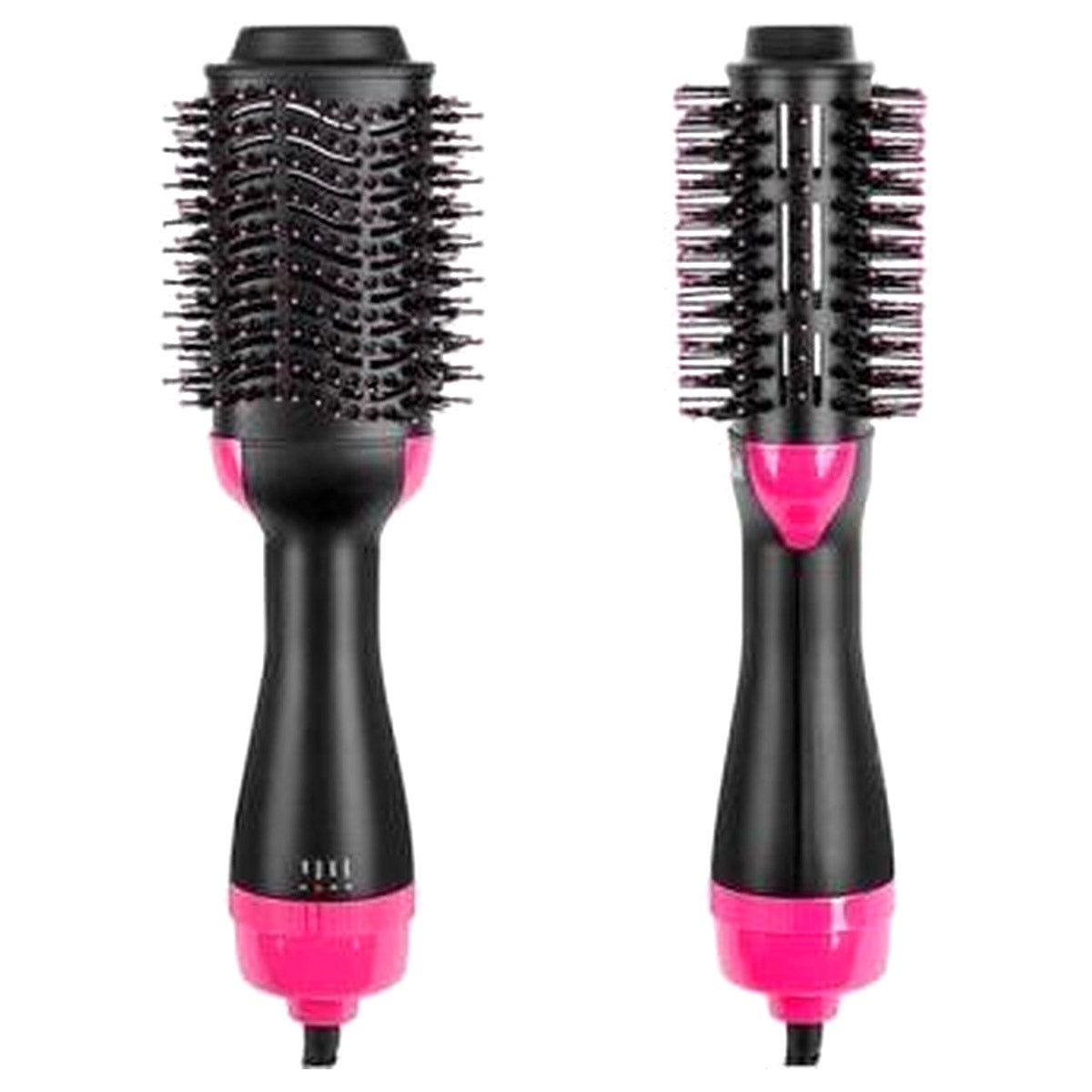 Borstel - Föhn - Föhnborstel - Krulborstel - Haarborstel - Haardroger - Stijlborstel - Magic Brush - Hetelucht Borstel - Haar Styling - Zwart/Roze - Ariko