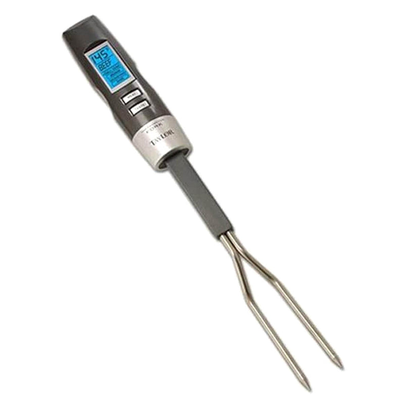 Vleesthermometer | BBQ vleesvork | -50 tot +300 Graden | RVS | 3-5 Seconden | LED scherm met backlight | Temperatuur alarm | Inclusief batterijen | Voor Barbecue en Grill - Ariko