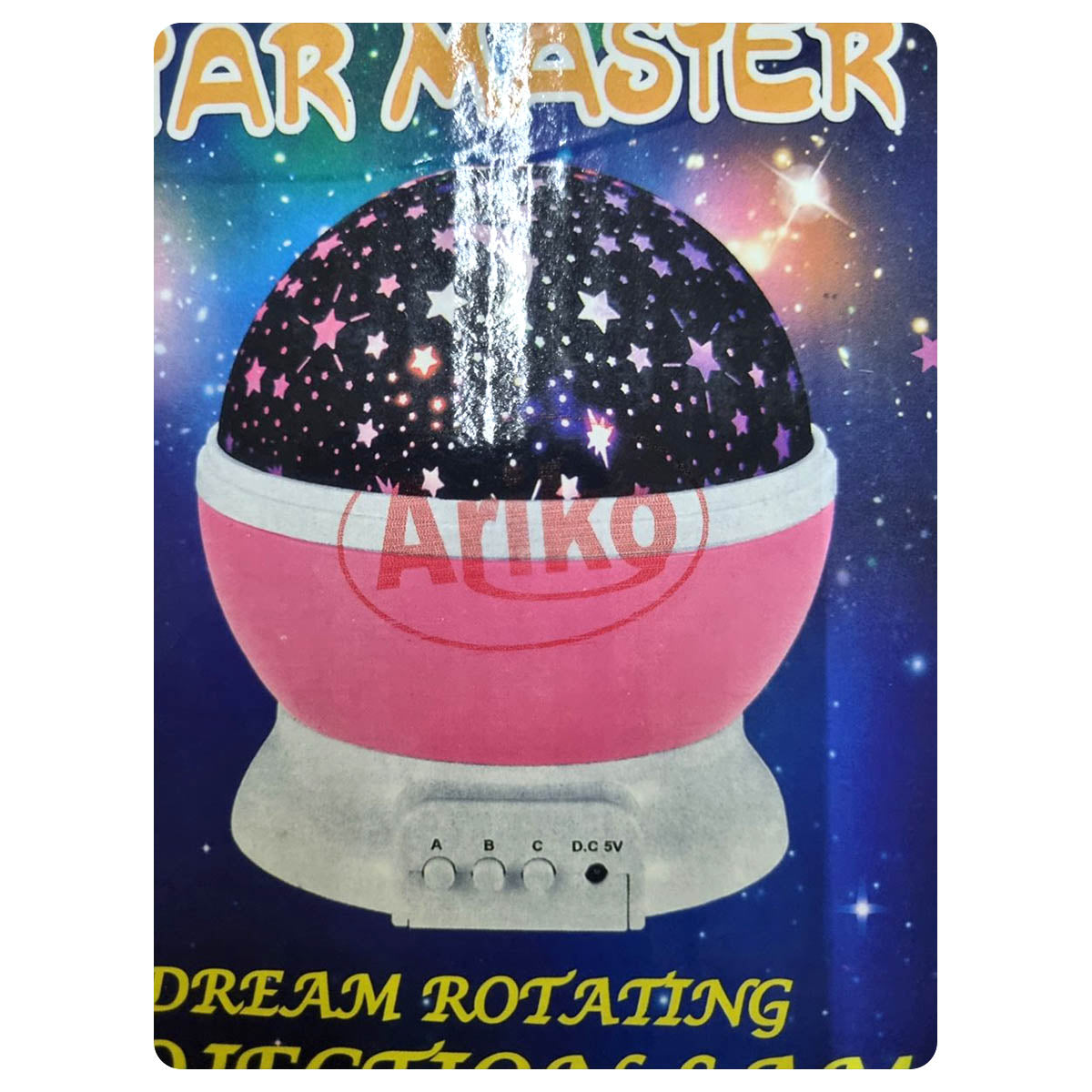 Ariko Projecteur d'étoiles rotatives Ciel étoilé - Veilleuse bébé/enfant - Lampe de projection - Chambre d'enfant - Veilleuse - Rose