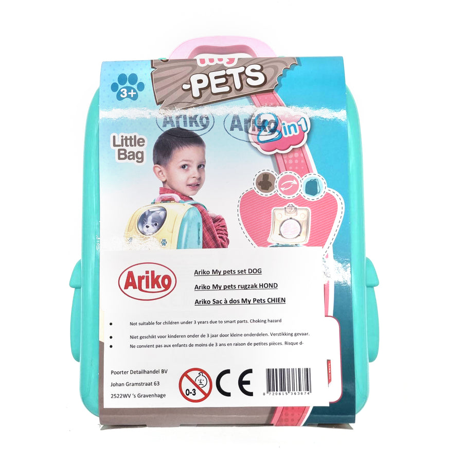 Ariko My Pet Rugzak - Hond - 15-delige Dierenset - Makkelijk overal mee naar toe te nemen