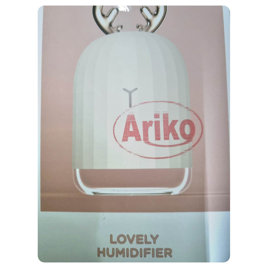 Ariko Luchtbevochtiger - Humidifier - Aromatherapie - Diffuser - Mistmaker - Inclusief reserve filter - 220ML - Wit Hert - Mini Humidifier