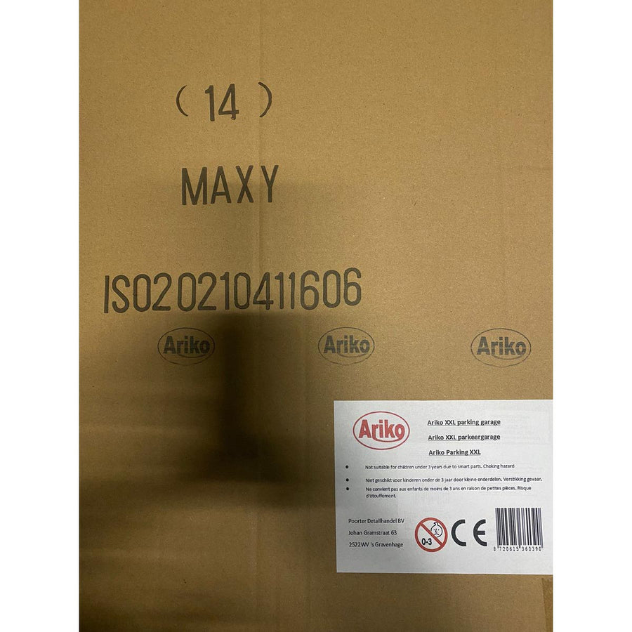 Ariko XXL Parkeergarage - Garage speelset - 4 auto's - helicopter - lift - wasstraat - helicopter platform - accessoires