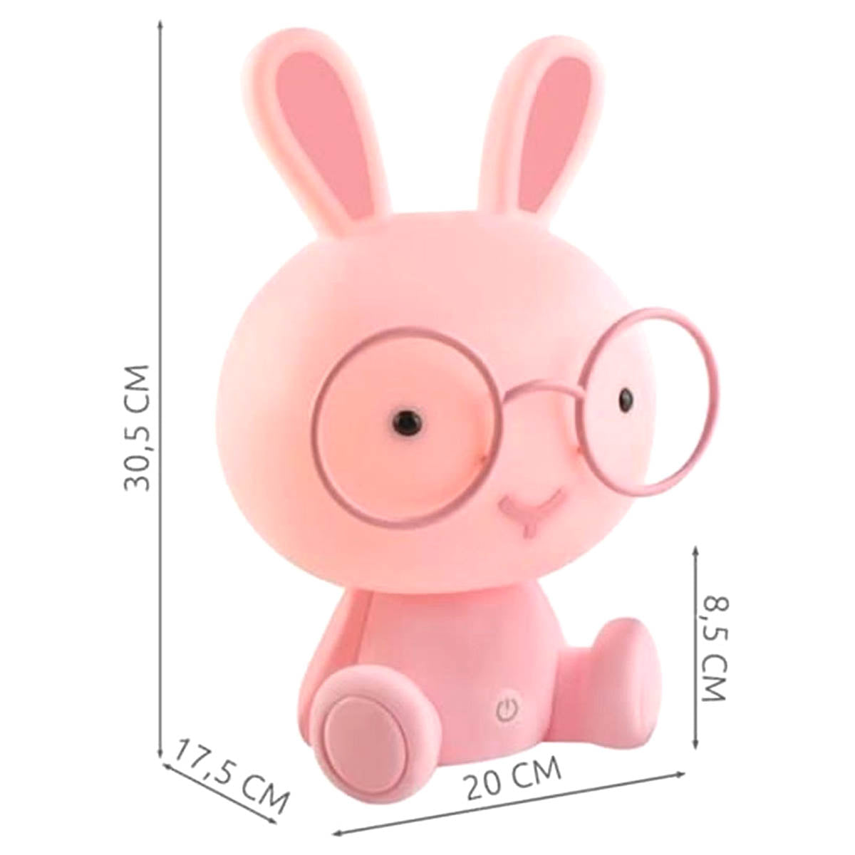 Ariko XL Beer Tafellamp Kinderkamer Babykamer - Nachtlampje - LED Dimbaar - 3 Step Dim - Roze - Teddybeer