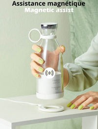Thumbnail for <tc>Ariko</tc> Portable Blender - Mini blender for on the go - smoothie mixer - Baby food - Fresh Juices - 350ml - Magnetic USB charger - White