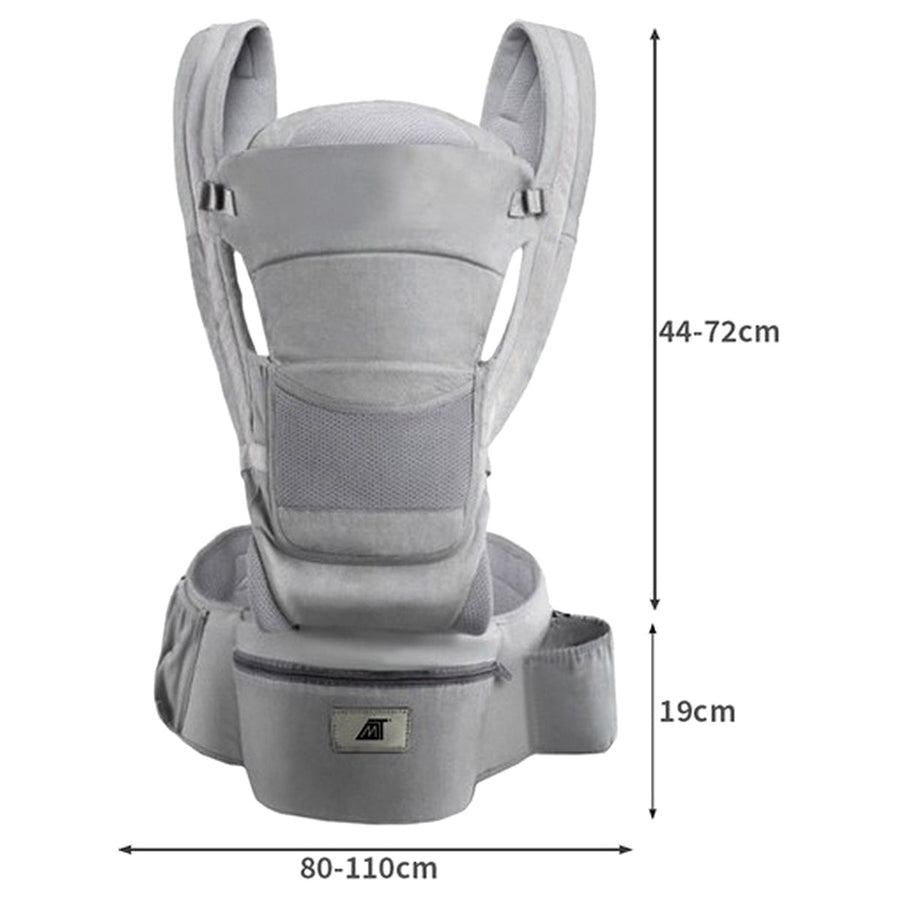 Ariko Ergonomische Draagzak Baby 15 in 1 - Draagzak Tot 25 kg - Baby drager - Baby carrier - Multifunctioneel - Grijs