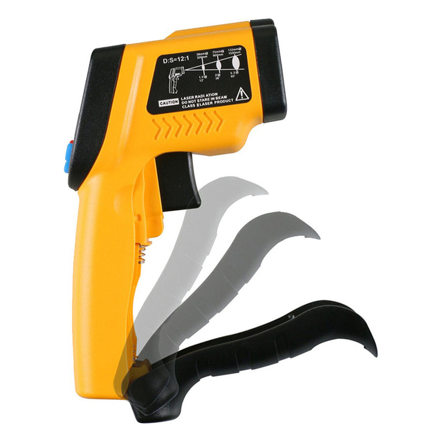 Ariko Infrarood Laser Thermometer - Oppervlakte thermometer - Contactloos - Laser pointer - Blacklight LCD Scherm - Incl Batterijen - Oranje - tot 550º