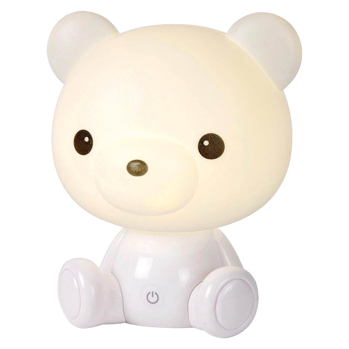 Ariko XL Bär Tischlampe Kinderzimmer Babyzimmer - Nachtlicht - LED dimmbar - 3 Stufen dimmbar - Weiß - Teddybär