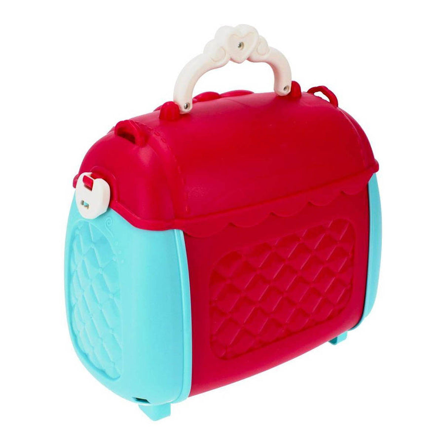 Ariko Speelgoed Koffer Schoonheid salon 31 delig - Fohn, spiegel, make-up, parfum en nog veel meer - handige meeneem koffer