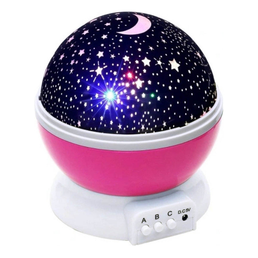 Ariko Roterende Sterrenprojector Sterrenhemel - Nachtlampje baby/kind - Projectie Lamp - Kinderkamer - Nachtlampje - Roze