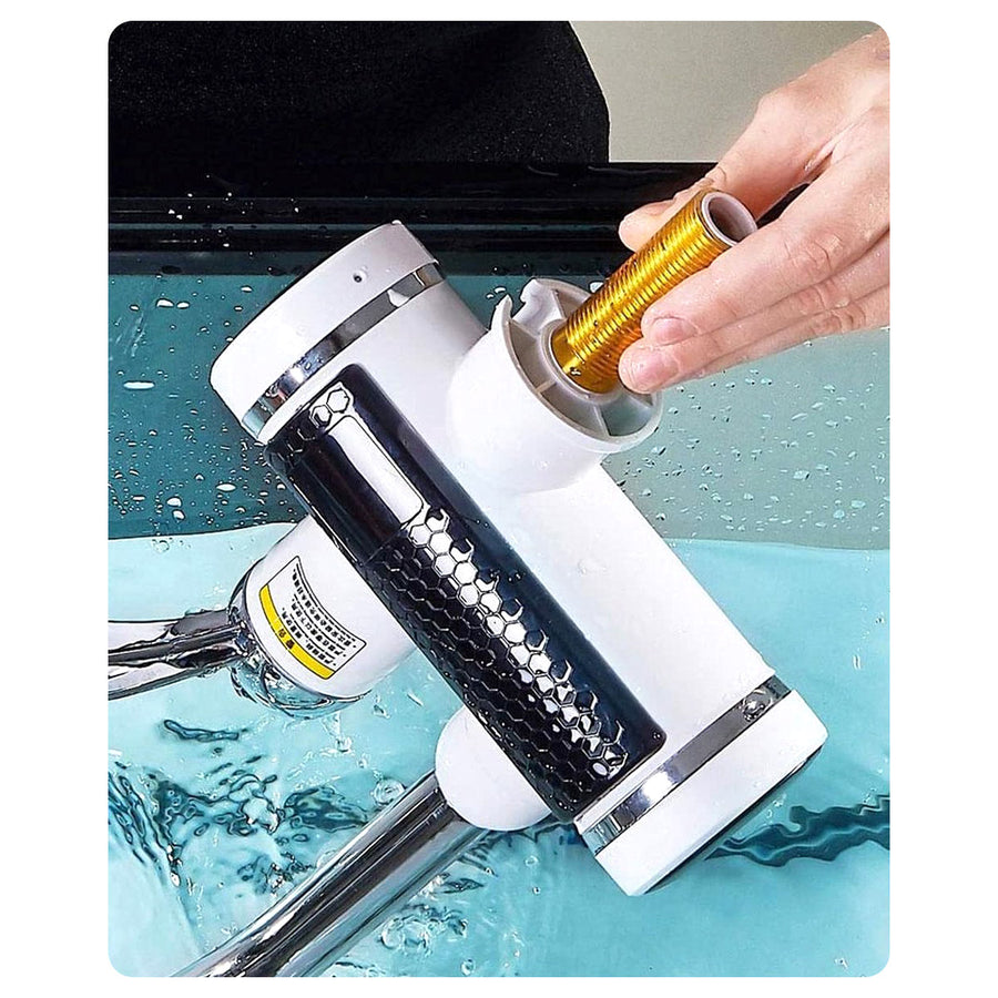 Ariko Elektrisch Verwarmd Kraan en douche - Elektrisch Instant kraan tot 60 ?c - LCD Digitaal - Niet Kokend Water - 3000W - Inclusief Douchekop